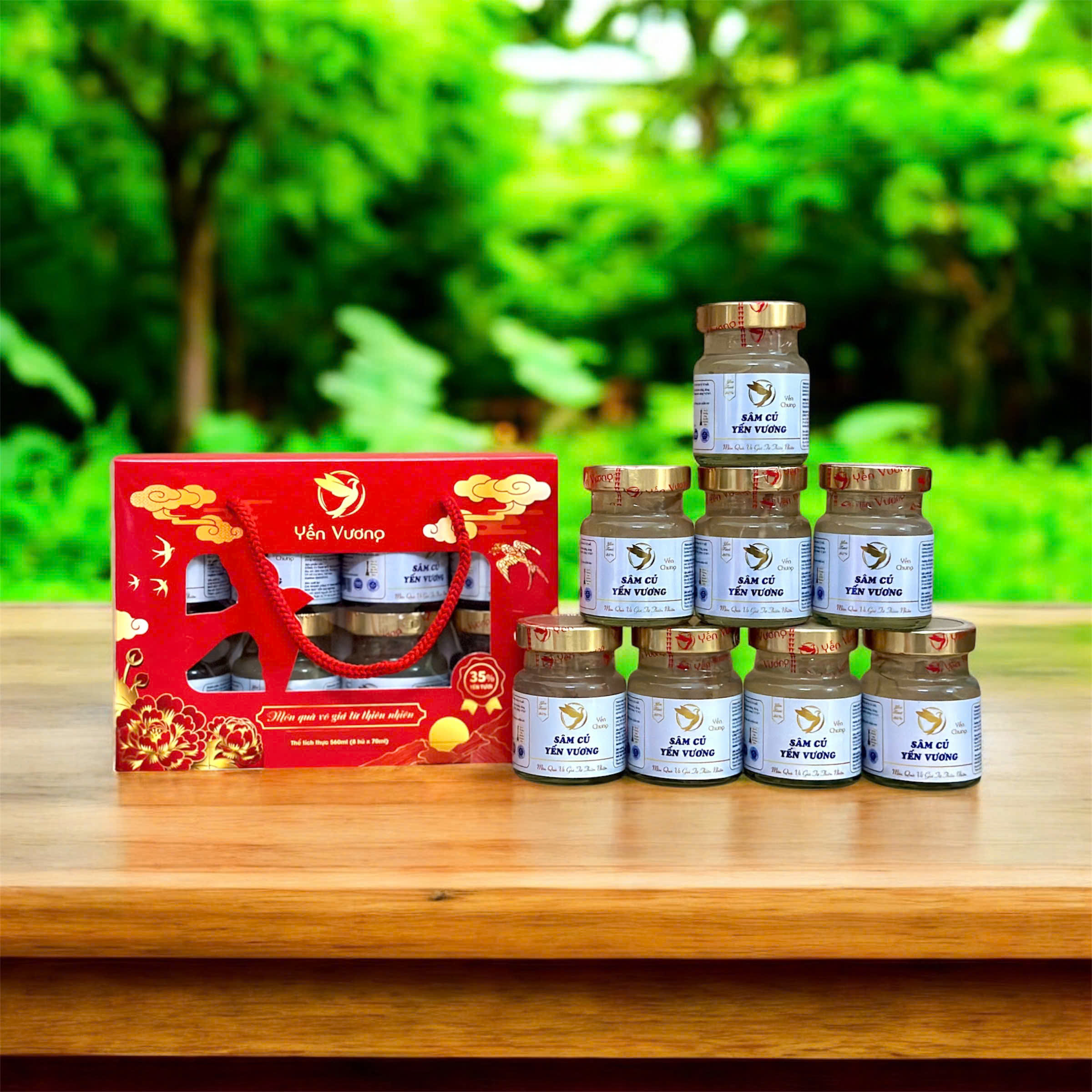 Lốc 8 hũ yến Vương 70ml Sâm Củ